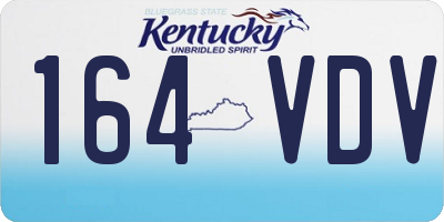 KY license plate 164VDV