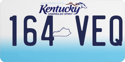 KY license plate 164VEQ