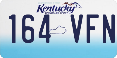 KY license plate 164VFN