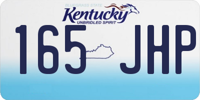 KY license plate 165JHP
