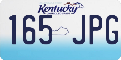 KY license plate 165JPG