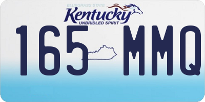 KY license plate 165MMQ