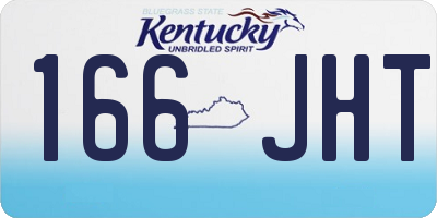 KY license plate 166JHT