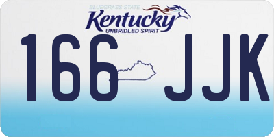 KY license plate 166JJK