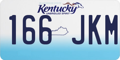 KY license plate 166JKM