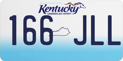 KY license plate 166JLL