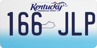 KY license plate 166JLP