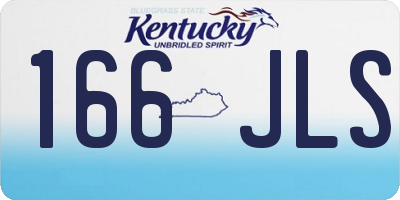KY license plate 166JLS