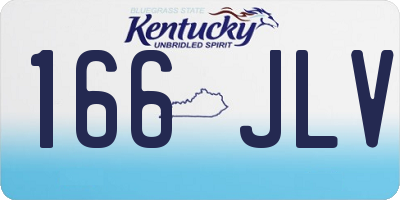 KY license plate 166JLV