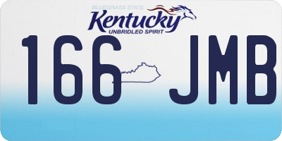KY license plate 166JMB
