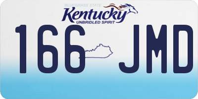 KY license plate 166JMD
