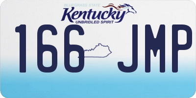 KY license plate 166JMP