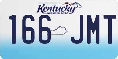 KY license plate 166JMT