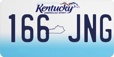 KY license plate 166JNG