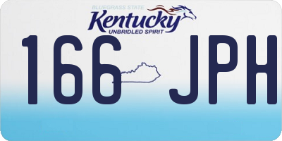 KY license plate 166JPH