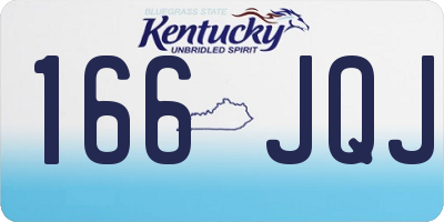 KY license plate 166JQJ