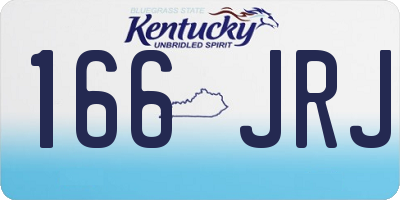 KY license plate 166JRJ