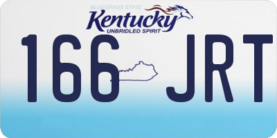 KY license plate 166JRT