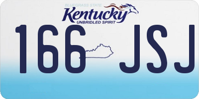 KY license plate 166JSJ
