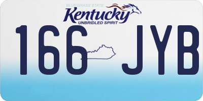 KY license plate 166JYB