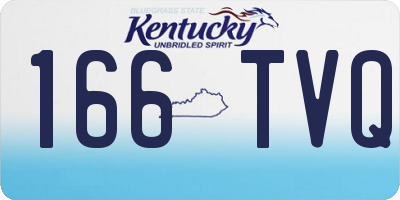 KY license plate 166TVQ