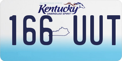 KY license plate 166UUT