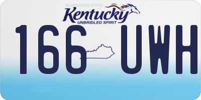KY license plate 166UWH