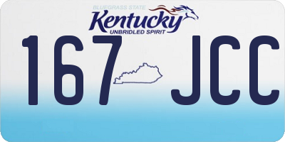 KY license plate 167JCC