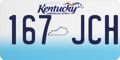 KY license plate 167JCH