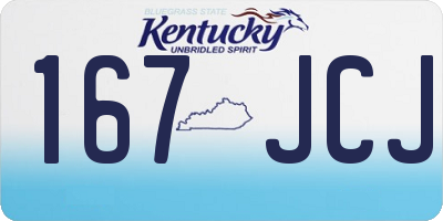 KY license plate 167JCJ