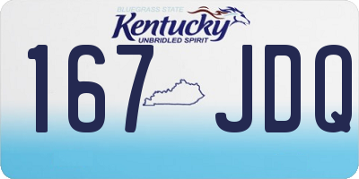 KY license plate 167JDQ