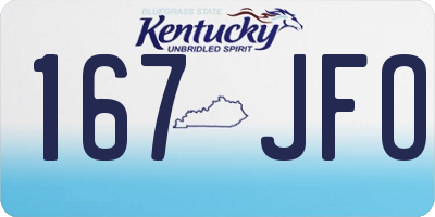 KY license plate 167JFO