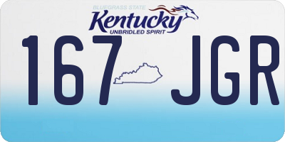KY license plate 167JGR