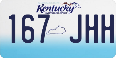 KY license plate 167JHH