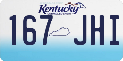 KY license plate 167JHI