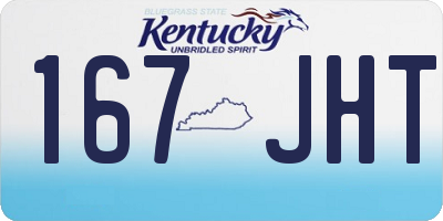 KY license plate 167JHT