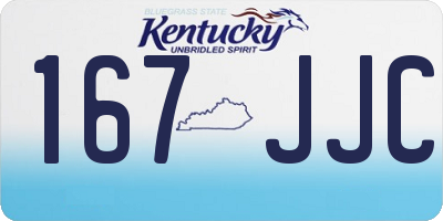 KY license plate 167JJC