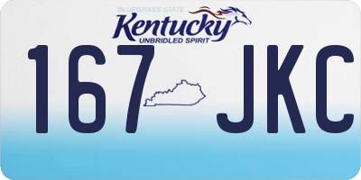 KY license plate 167JKC