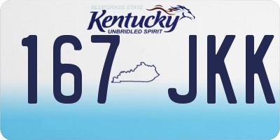KY license plate 167JKK
