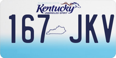 KY license plate 167JKV