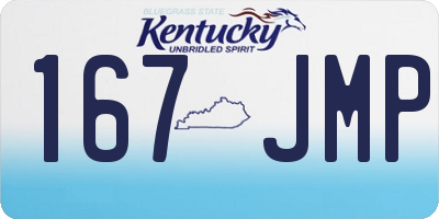 KY license plate 167JMP