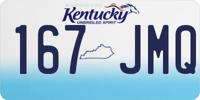 KY license plate 167JMQ