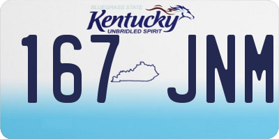 KY license plate 167JNM