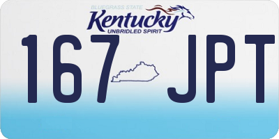KY license plate 167JPT