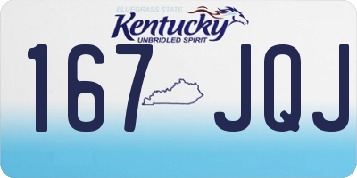 KY license plate 167JQJ