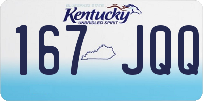 KY license plate 167JQQ