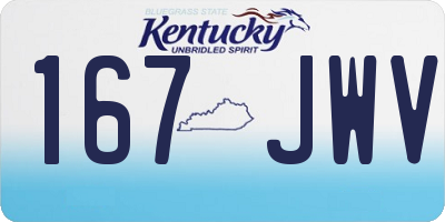 KY license plate 167JWV