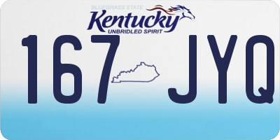 KY license plate 167JYQ