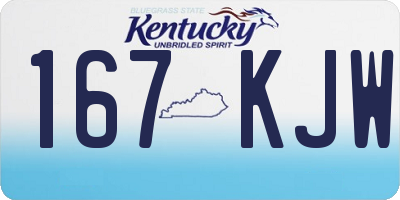 KY license plate 167KJW