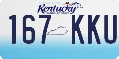 KY license plate 167KKU
